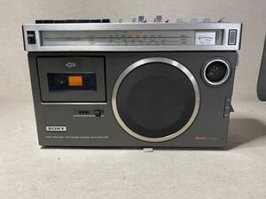 SONY CF-1980Ⅱ ラジカセ 昭和レトロ FM/SW/M W 3バンド アンティーク ラジオカセットレコーダー カセットデッキ ジャンク品