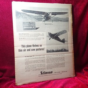 LIFE MAGAZINE ライフ 雑誌 切り抜き ヴィンテージ アンティーク 40s 50s 絵 ミニポスター 写真 戦闘機 洋書 ライフ誌 ディスプレイ レトロ