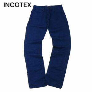 INCOTEX インコテックス 【CHINOLINO】 春夏 リネン&コットン★ チノ パンツ スラックス チノパン Sz.31　メンズ　I4B00581_3#P