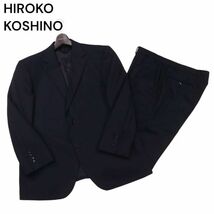 HIROKO KOSHINO homme ヒロココシノ オム 通年 総裏★ シャドーストライプ セットアップ スーツ Sz.BB4　メンズ ビジネス　I4T01035_3#O_画像1