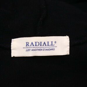 19SS★ RADIALL ラディアル 通年 ハーフジップ★ コットン プルオーバー パーカー フーディー Sz.L メンズ 黒 日本製 I4T01027_3#Fの画像6