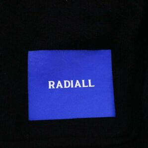 19SS★ RADIALL ラディアル 通年 ハーフジップ★ コットン プルオーバー パーカー フーディー Sz.L メンズ 黒 日本製 I4T01027_3#Fの画像3