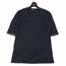 Zero by TORNADOMART トルネードマート 通年 Vネック 半袖 Tシャツ カットソー 3枚セット Sz.M　メンズ 日本製 まとめ売り　I4T01212_4#F_画像3