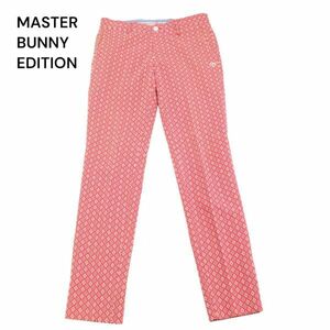 MASTER BUNNY EDITION マスターバニー パーリーゲイツ 通年 総柄★ ストレッチ パンツ スラックス Sz.4　メンズ ゴルフ　I4B00724_4#R