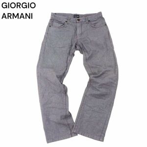 イタリア製★ GIORGIO ARMANI ジョルジオ アルマーニ 通年★ ストレッチ ストレート 5P パンツ Sz.30　メンズ　I4B00714_4#R