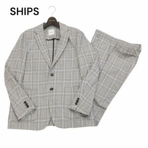 SHIPS Ships весна лето Glenn в клетку * стрейч жакет & легкий брюки выставить костюм Sz.L/M мужской I4T01276_4#M