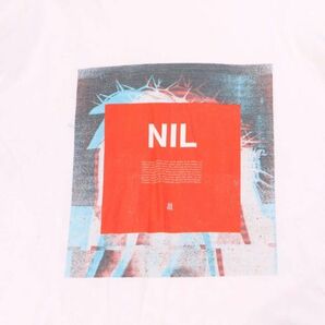 19SS★ NILoS ニルズ JULIUS ユリウス 【HADAL ZONE;】プリント 半袖 ビッグシルエット Tシャツ カットソー Sz.3 メンズ 白 I4T01228_4#Dの画像4