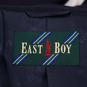 EAST BOY イーストボーイ 通年 刻印 銀ボタン★ ブレザー テーラード ジャケット 混ブレ Sz.L メンズ ネイビー I4T01281_4#Oの画像6