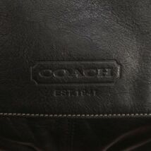 COACH コーチ F70556 レザー クロスボディ ショルダー バッグ メッセンジャーバッグ Sz.F　メンズ 黒　I4G00051_3#U_画像4