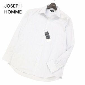 【新品 未使用】 JOSEPH HOMME ジョセフ オム 通年 幾何学柄★ 長袖 ドレス シャツ Sz.50　メンズ 定価1.9万★　I4T01461_4#C