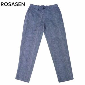 美品★ ROSASEN ロサーセン 春夏 ストレッチ★ ドットエアー ロング パンツ スラックス Sz.79　メンズ ゴルフ　I4B00756_4#P