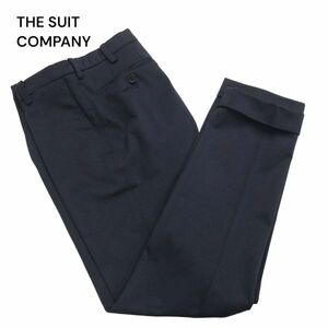 THE SUIT COMPANY スーツカンパニー 春夏 AIRTECH★ ストレッチ ウォッシャブル スラックス パンツ Sz.SS　メンズ 紺　I4B00752_4#P