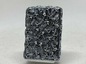 送料無料 ZIPPO[ジッポー] Skull Jacket(スカルジャケット)SI 銀イブシ