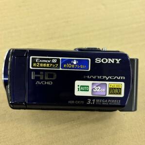 1000円スタート【中古品】SONY ソニー HANDYCAM HDR-CX170 HD デジタルビデオカメラ 訳アリ品の画像4