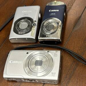 1000円スタート【動作未確認】3点まとめ Canon キャノン A2600 IXY DIGITAL110 IS IXY DIGITAL L4 PC1355 PC1899 PC1205 中古