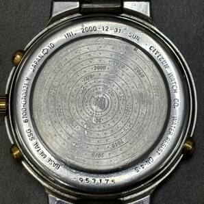 1円スタート【動作未確認】CITIZEN AVALON 6700-G70021 quartz シチズン アヴァロン コンビカラー クォーツ 腕時計 の画像8