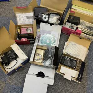 1スタ【まとめ28点】SONY Canon Panasonic CASIO FUJIFILM OLYMPUS TOSHIBA コンパクトデジタルカメラ 大量 中古 動作未確認の画像10