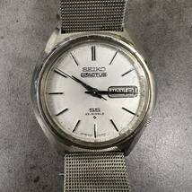 1000円スタート【稼動品】SEIKO セイコー 5ACTUS 6106-7580 腕時計 シルバー メンズ アクセサリー クォーツ quartz 中古_画像6