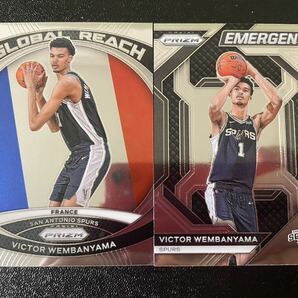 1円スタート Victor Wembanyama 2023 Panini Prizm Rookie Spurs ビクター・ウェンバンヤマ ルーキーカード 2枚セット ②の画像1