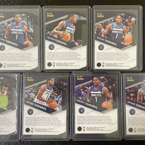 1円スタート 2022-23 Panini Donruss Elite orange Basketball spellbound anthony edwards パラレル7枚セット NBAカード エドワーズの画像3