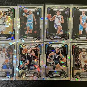 2023-24 Panini Prizm jayson tatum ja morant jalen suggs cracked ice Prizm パラレル8枚セット NBAカード テイタムなど ルーキー含むの画像1