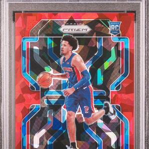 1円スタート！PSA9 鑑定済 2021-22 Panini prizm cade cunningham red ice RC レッドアイス パラレルルーキーカード NBAカードの画像1