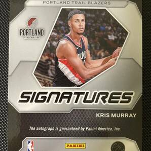 2023-24 Panini rookie signatures Kris Murray RC 直筆 サインカード NBAカード 大活躍！の画像2