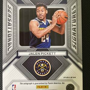 2023-24 Panini prizm sensational signatures jalen pickett silver RC 直筆 サインカード シルバーパラレル NBAカード 大活躍！の画像2