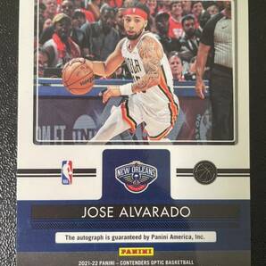 149枚限定 2021-22 Panini contenders optic up and coming auto jose alvarado 直筆ルーキーサインカード NBAカード ザイオンの後輩の画像2