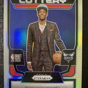 1円スタート！2023-24 Panini Prizm brandon miller Rookie silver RC シルバーパラレルルーキーカード 大活躍 ミラーの画像1