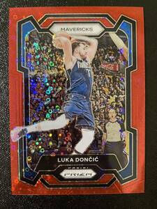 1円スタート！100枚限定 2023-24 Panini Prizm fast break luka doncic Basketball Red Prizm パラレル　NBAカード　ルカ　ドンチッチ