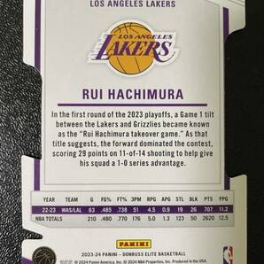 1円スタート！72枚限定 2023-24 Panini elite rui hachimura red パラレル NBAカード レイカーズユニフォーム elite初 八村塁の画像2