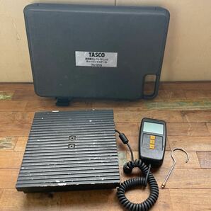ゼyB#105 TASCO TA101G 高性能エレクトロニックチャージングスケール 冷媒充填計量器 タスコ 通電確認済 中古現状品の画像1