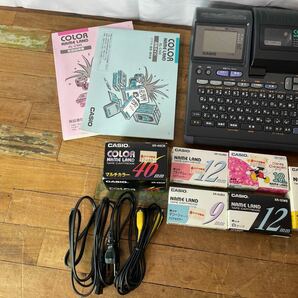 ゼyB#19 動作品 CASIO COLOR NAME LAND KL-C100 カシオ ネームランド 付け替えテープ付き ラベルテープ 中古現状品の画像2