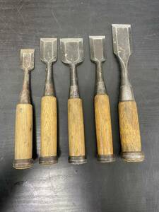 ZA#70.. circle carpenter's tool flea only . beater .5 pcs set used present condition goods hand tool old tool tool Zaimei 