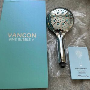 VANCON FINE BUBBLE V バンコン シャワーヘッド マイクロナノバブル アダプター付 美肌 保湿 節水 