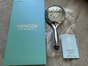 VANCON FINE BUBBLE V バンコン シャワーヘッド マイクロナノバブル アダプター付 美肌 保湿 節水 