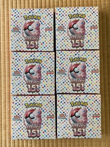 ポケモンカード拡張パック「ポケモンカード151」 ６BOX【シュリンク付】新品未開封