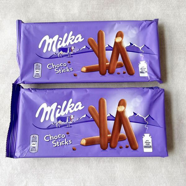 milka 【日本未販売】choco sticks 2点セット　ミルカ　ビスケット　チョコ　ドイツチョコレート