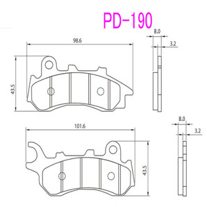 PCX125/150(JF81/KF31)/ADV150用海外純正ブレーキ パッド#P190 送料無料！の画像2