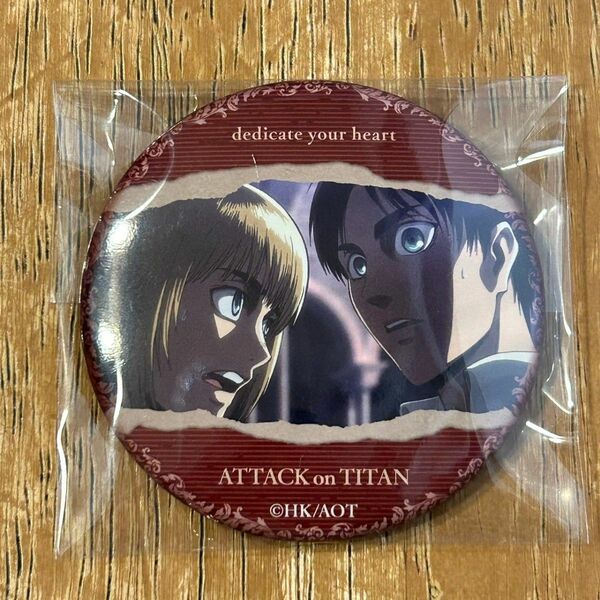 進撃の巨人　attack on titan エレン アルミン 缶バッジ