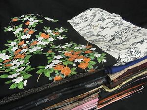 平和屋川間店■羽織 まとめて50点 鳥 花柄 刺繍 銀糸 など 着用可能多数 未使用品あり 全て正絹 zzz036