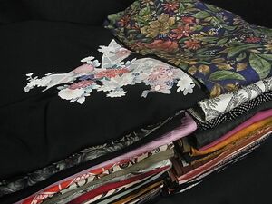 平和屋川間店■羽織 まとめて50点 葡萄 花柄 七宝 友禅 金銀彩 など 着用可能多数 未使用品あり 全て正絹 zzz039