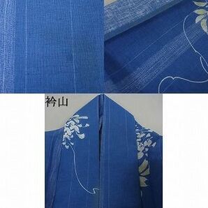 平和屋川間店■夏物 小紋 草花文 着丈151cm 裄丈64cm 洗える着物 A-ck4216の画像8