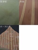 平和屋野田店■訪問着　笹竹文　暈し染め　金彩　逸品　BAAC4599gh_画像7