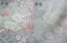 平和屋2■訪問着　単衣　手描き　舞花文　暈し染め　逸品　DAAB4576ic_画像6