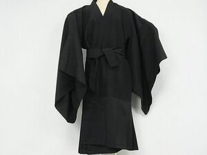 平和屋-こころ店■法衣　黒衣　井筒謹製　帯付き　道服　直綴　寺院　仏具　仏教　僧侶　神職　装束　AAAD7105Acs