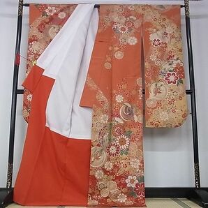 平和屋-こころ店■豪華振袖 花鳥丸文 暈し染め 金彩 正絹 逸品 AAAD8010Atnの画像2