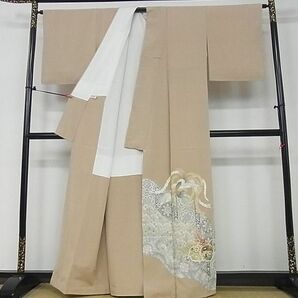 平和屋2■豪華色留袖 道長鳳凰桐花文 反端付き 逸品 DAAA0324eaの画像3