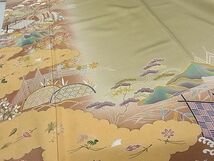 平和屋-こころ店■千くさ染繍　色留袖　刺繍　鴛鴦吉祥花文　暈し染め　金糸　金彩　正絹　逸品　AAAC8428Acs_画像4